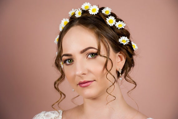 Daisy Hair Pin Bridal Hair Piece Wedding Hair Accessories 