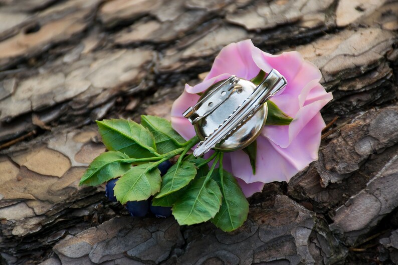 Rose Hair Clip Flower Hair Clips for Wedding Purple Flowers Etsy