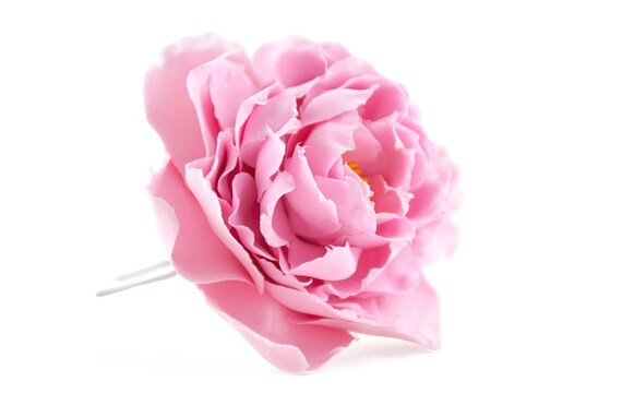 Pink Peony Flower Hair Clip Wedding Flowers Hair Pin Bridal Etsy Pink Peony Flower Hair Clip Wedding Flowers Hair Pin Bridal Etsy
