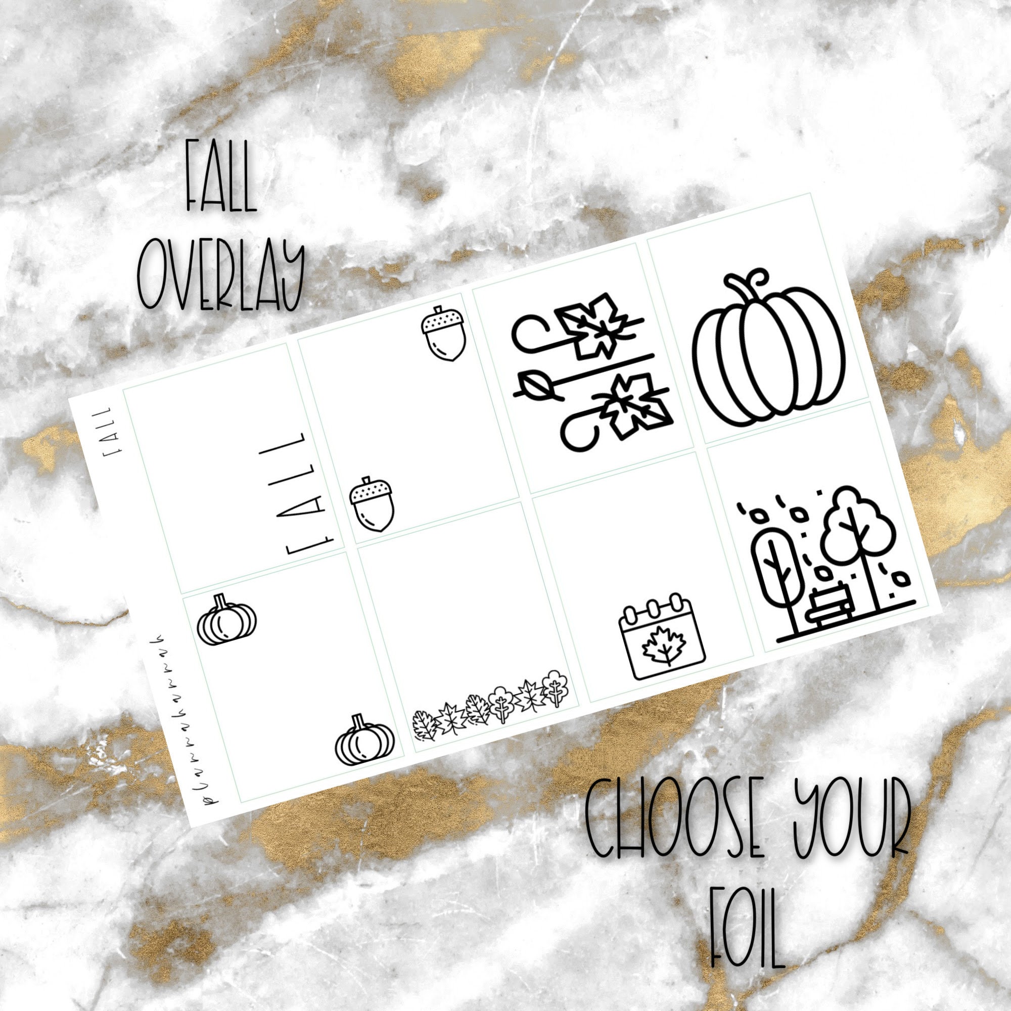 Fall | Foiled Overlays