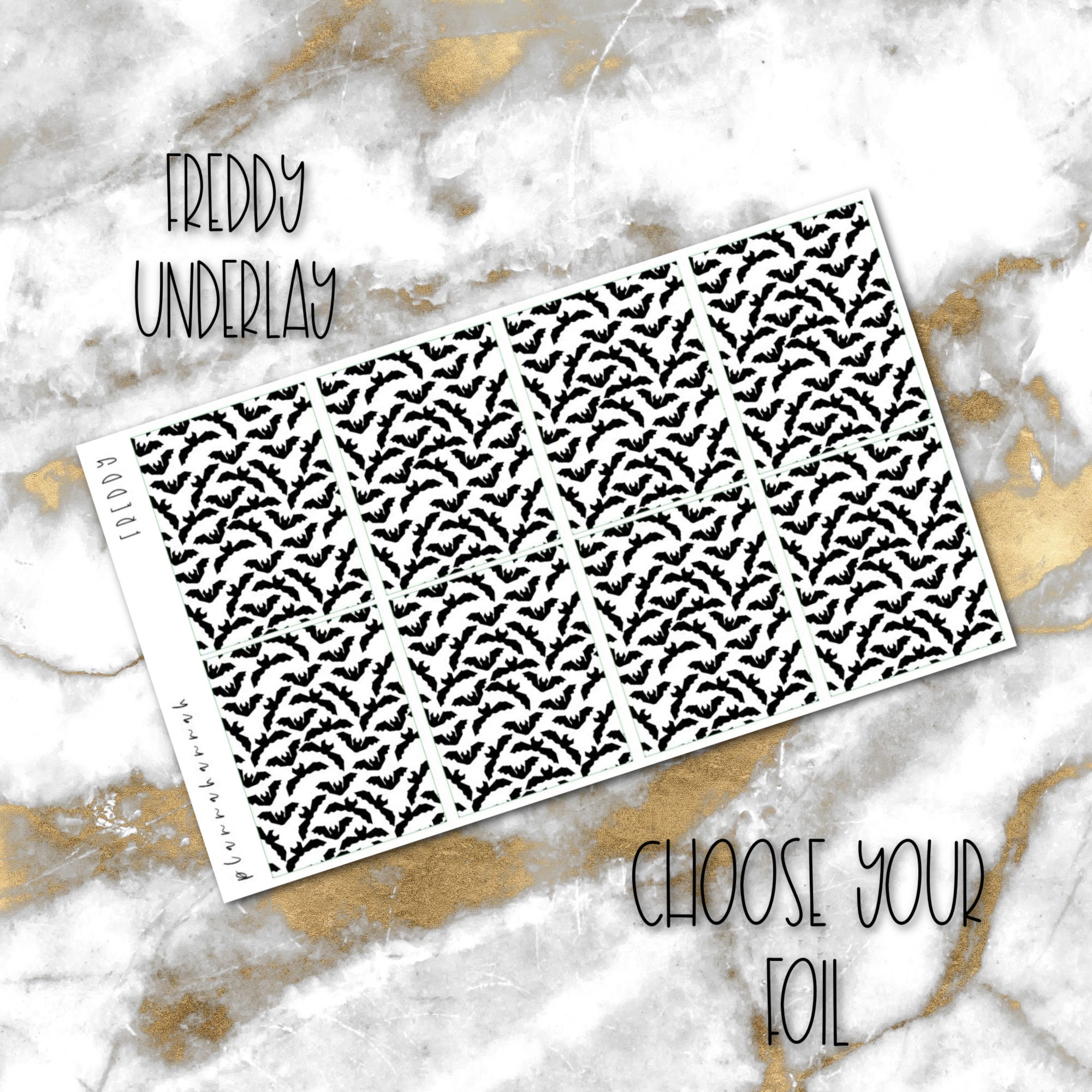 Freddy | Halloween Foiled Underlays