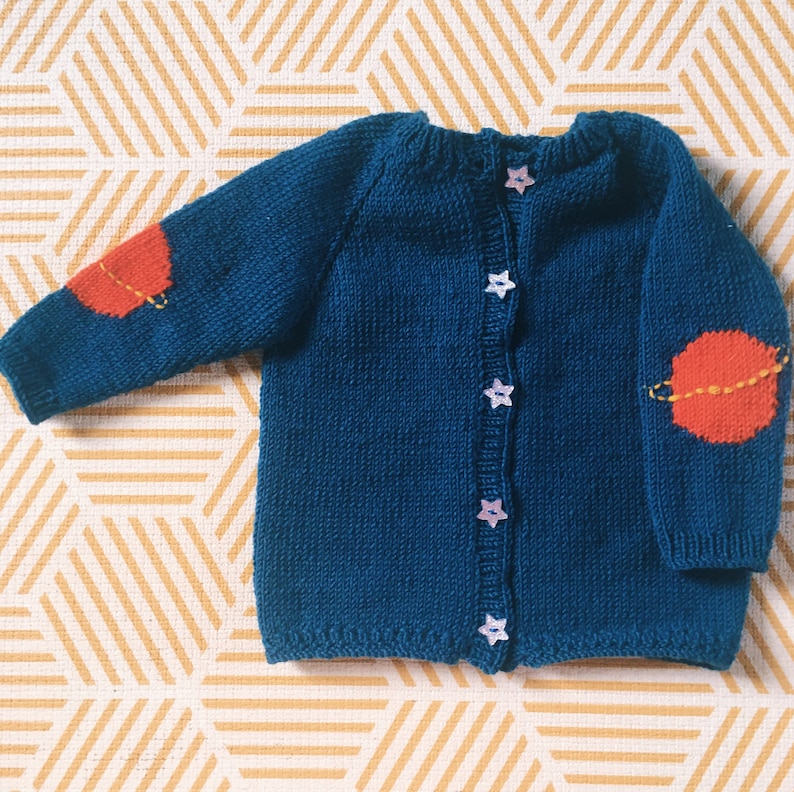 Baby and Toddler Cardigan Knitting Pattern. Space Cardigan PDF | Etsy
