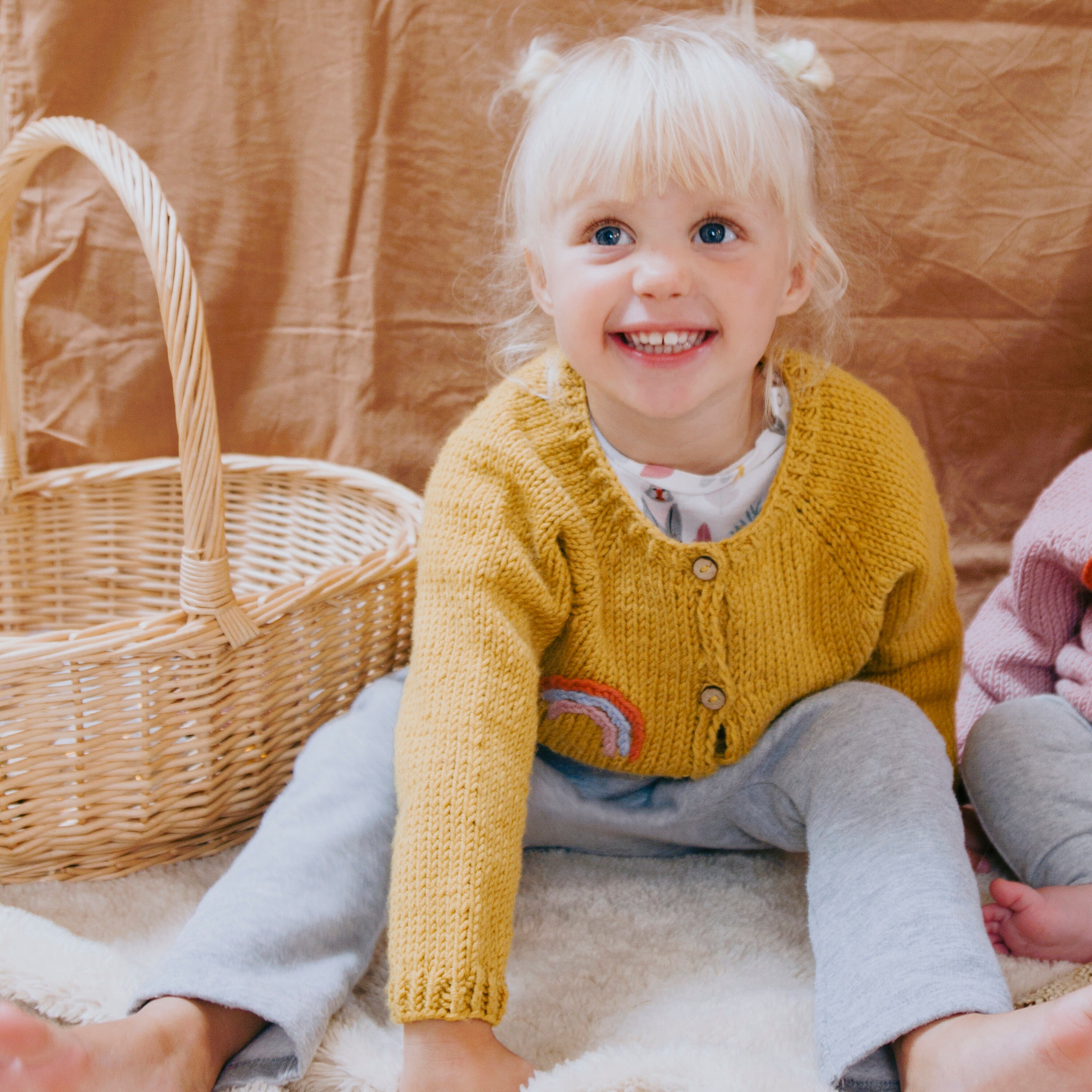 Baby and Toddler Rainbow Cardigan Knitting Pattern. Rainbow Etsy