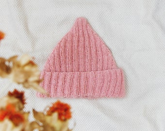 Modèle de tricot de bonnet côtelé PDF | Modèle de tricot de bonnet pour bébé, tout-petit, enfant et adulte