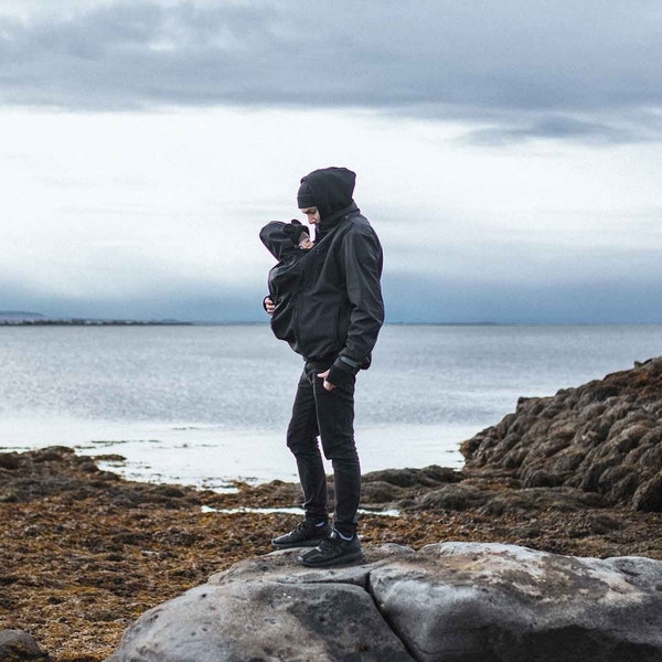 Jacket to wear over baby carrier clearance