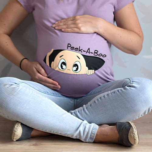 Peekaboo maternity shirt Clearance