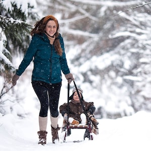 EVEREST 3in1 FRONT Softshell Babywearing coat, maternity carrier softshell carrying jacket, mom and baby Petrol Green