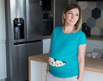 FUN2BEMUM ZWILLINGE  Umstandstop Schwangerschaft T-Shirt mit Aufdruck