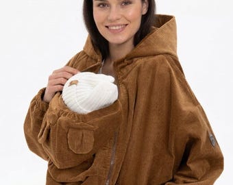 Oversized Babywearing Jacket 3-in-1 Maternity Coat,  Pregnancy Bomber Jacket,  Baby Carrier Jacket, Mom Hoodie, Oversize