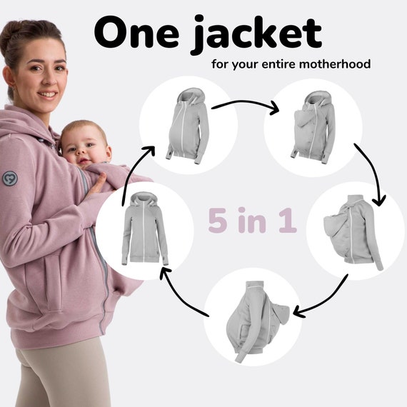 POLA avant/arrière 5 en 1 manteau de portage maternité grossesse