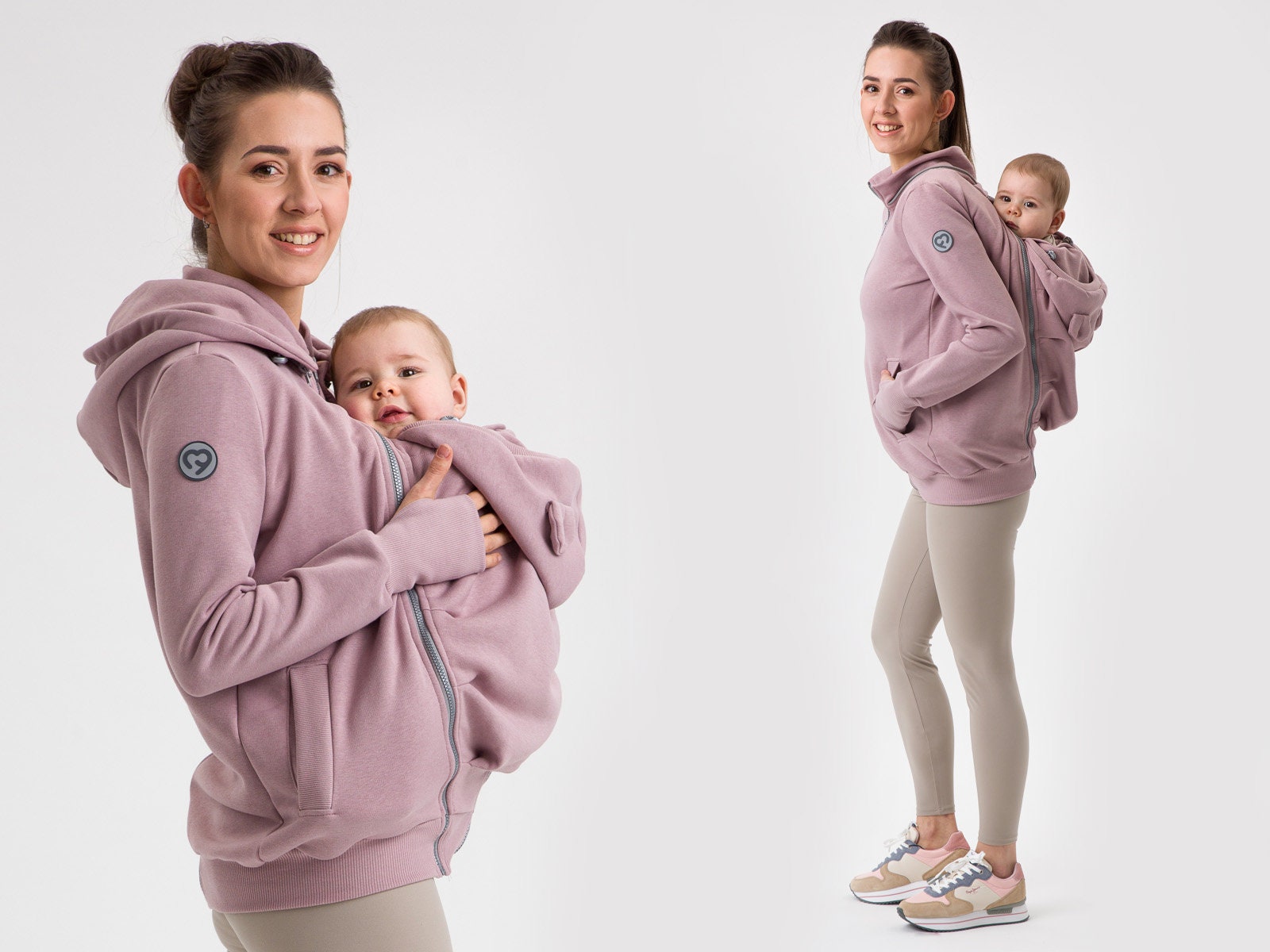 Giacca Premaman 5 In 1 Portabebè - Cappotto Allattamento | Certificato OEKO-TEX - Foto 4