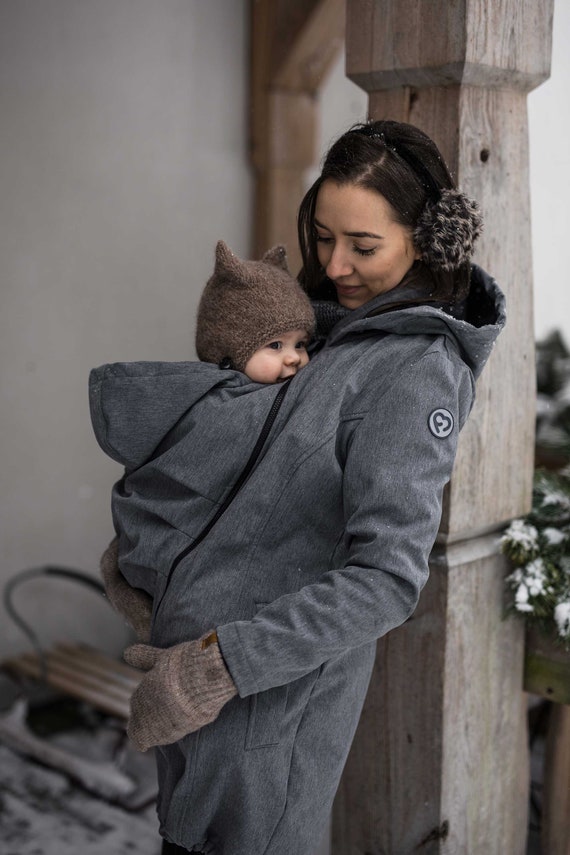 Nachtvlek Egoïsme Garderobe SOFTSHELL JAS 3in1 Baby dragen jas zwangerschap draagzak - Etsy Nederland