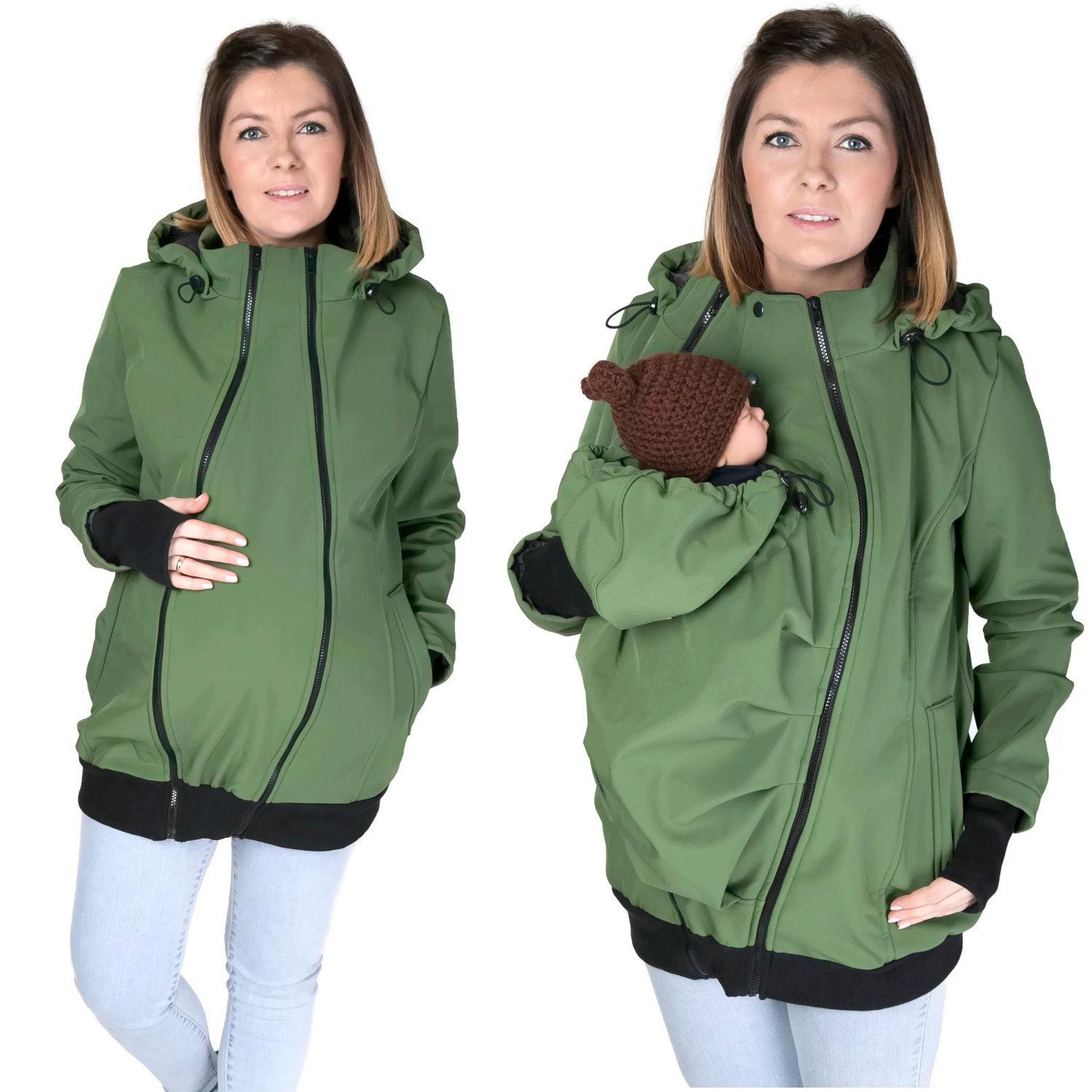 Softshell Babywearing jacket maternity coat carrier jacket Etsy