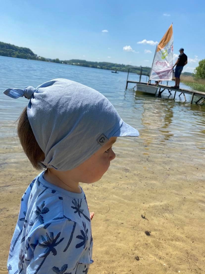 Babywearing Linen Baby Hat With a Soft Brim Double Adjustment Etsy