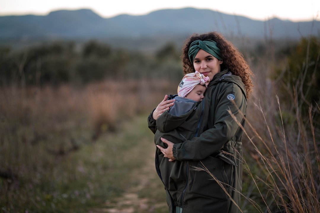 5in1 Babywearing Parka Coat , Maternity Coat, FRONT/BACK Carrying