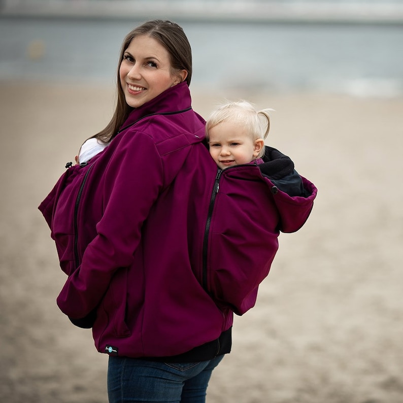 Veste de portage bébé avant/arrière - Créatrice ETSY : fun2BEmum