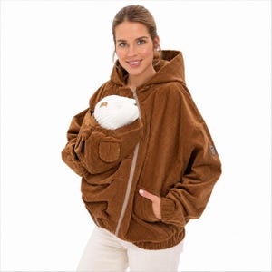 Oversize Tragejacke 3in1, Umstandsjacke & Babytrage Jacke, Schwangerschaftsjacke, Mama Hoodie,