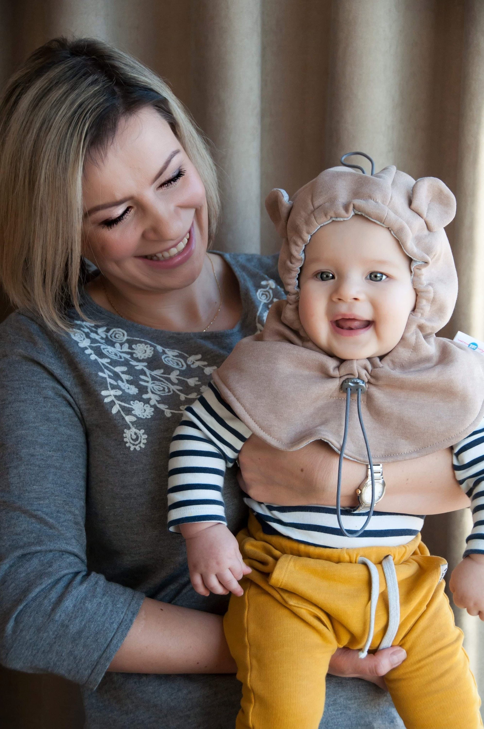 Fun2BeMum Bonnet Bébé et Enfant avec Oreilles d'Ours Couleur ROSE