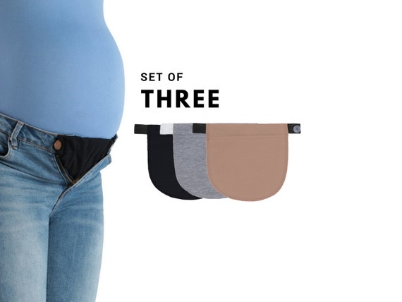 Maternity Pregnancy Adjustable Waist Jeans Trousers Band Belt Extender  Elastic 