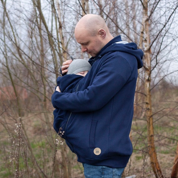 FRONT/BACK HOMME Veste de portage pour papa Sweat à capuche