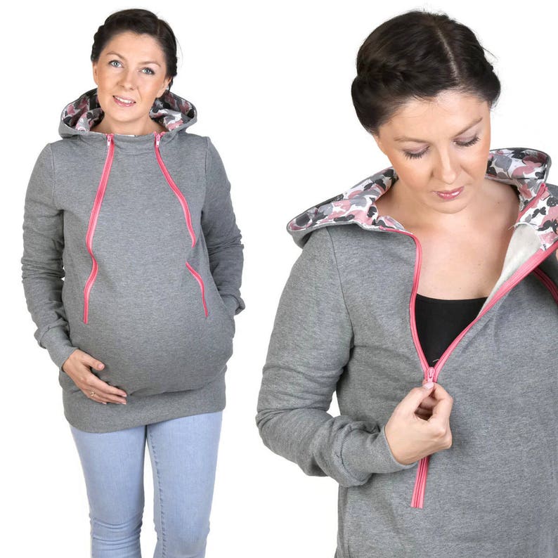 maternity multifunctional kangaroo hoodie