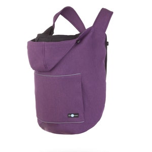 Funda de porteo, Funda Softshell para portabebés, Funda portabebés VIOLETA MELANGE