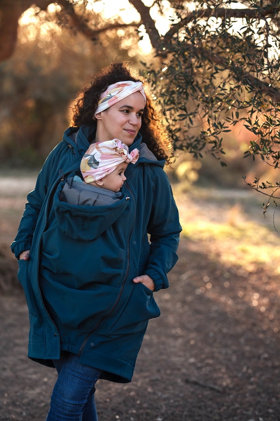 5in1 Babywearing Parka Coat , Maternity Coat, FRONT/BACK Carrying