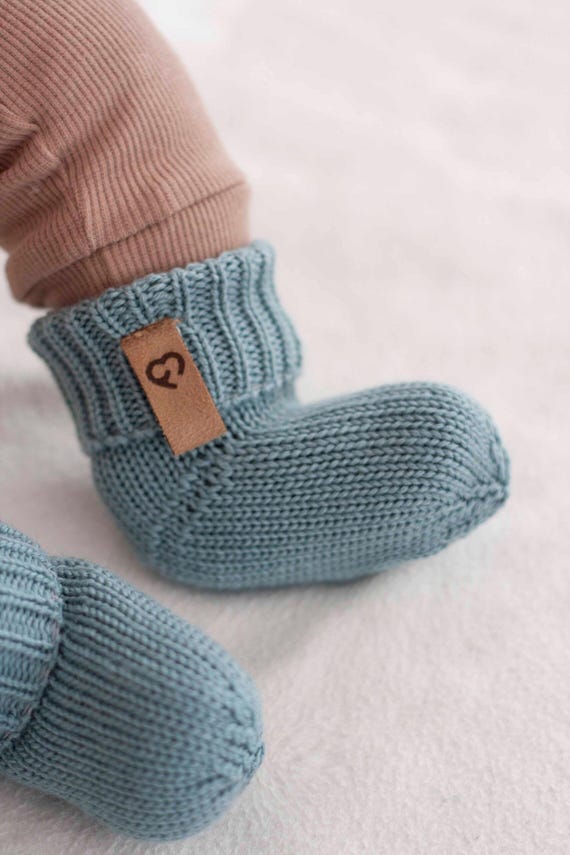 Lana Calzine Per Neonato Calzini In Lana Per Neonati Con Risvolto