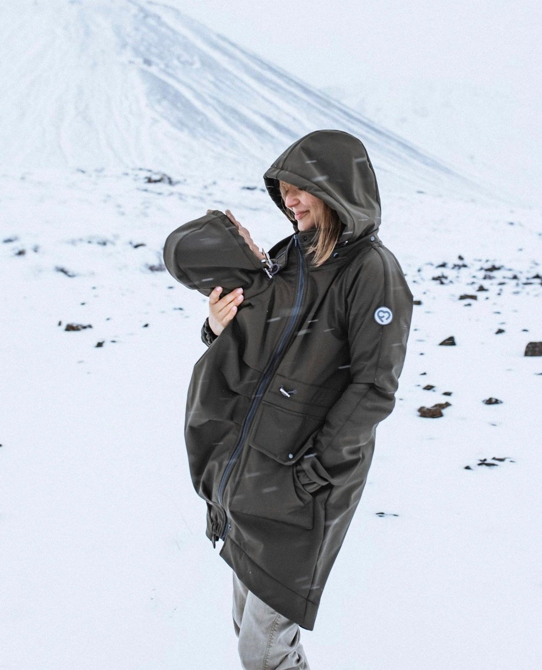 5in1 Babywearing Parka Coat , Maternity Coat, FRONT/BACK Carrying