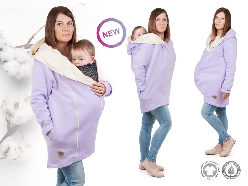 Manteau de maternité bio - Créatrice ETSY : fun2BEmum