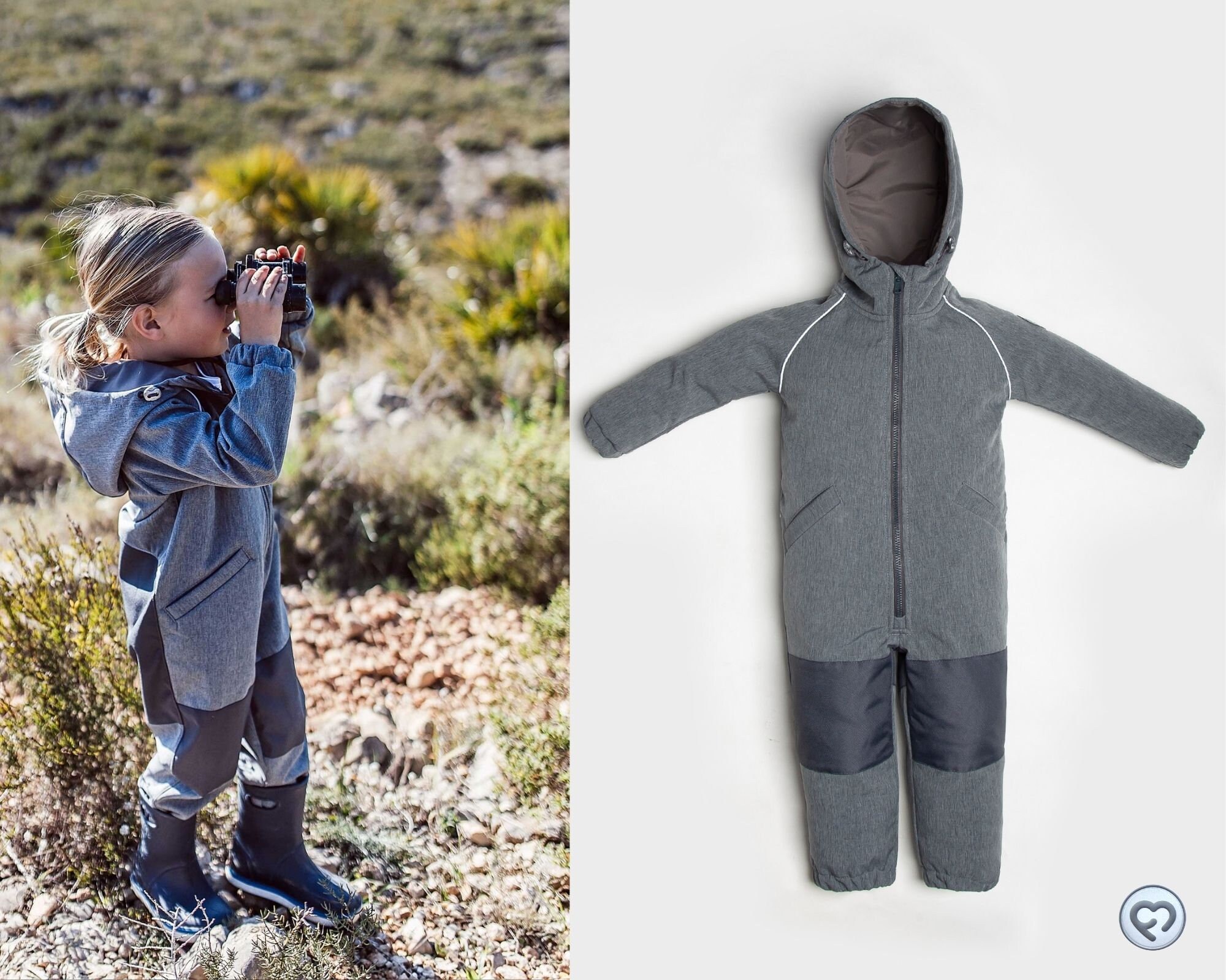 【IONSEOUL】Mink Bear Jumper 4FM142 FUN2BEMUM LEO Kids Outdoor Softshell OVERALL, Water