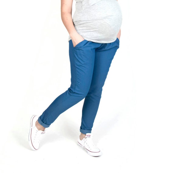Maternity blue trousers Clearance