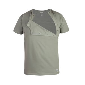 Camiseta de algodón para papá con efecto piel con canguro, regalo de Navidad