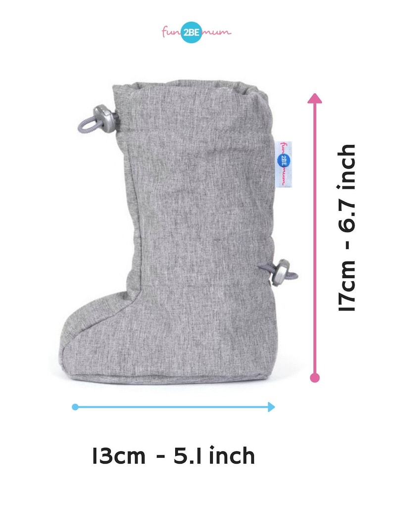 FUN2BEMUM 6-18 monate Sftshell Warm Booties für Babytrage Tragestiefel , Babystiefel Bild 2