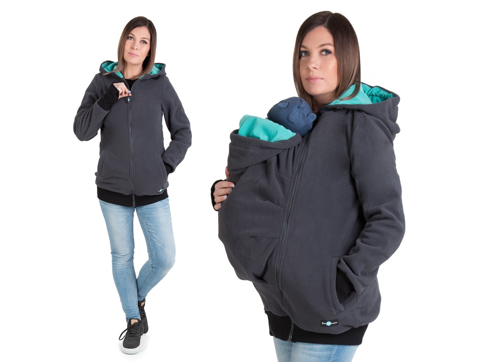 Giacca Premaman 5 In 1 Portabebè - Cappotto Allattamento | Certificato OEKO-TEX - Foto 6