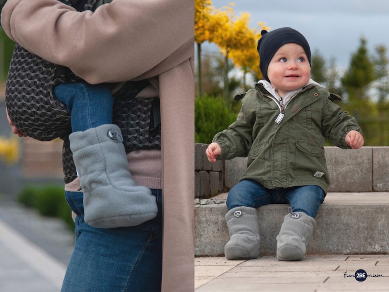 Copertura Babywearing Fun2bemum In Pile - Per Tutte Le Stagioni, Grigio - Foto 6