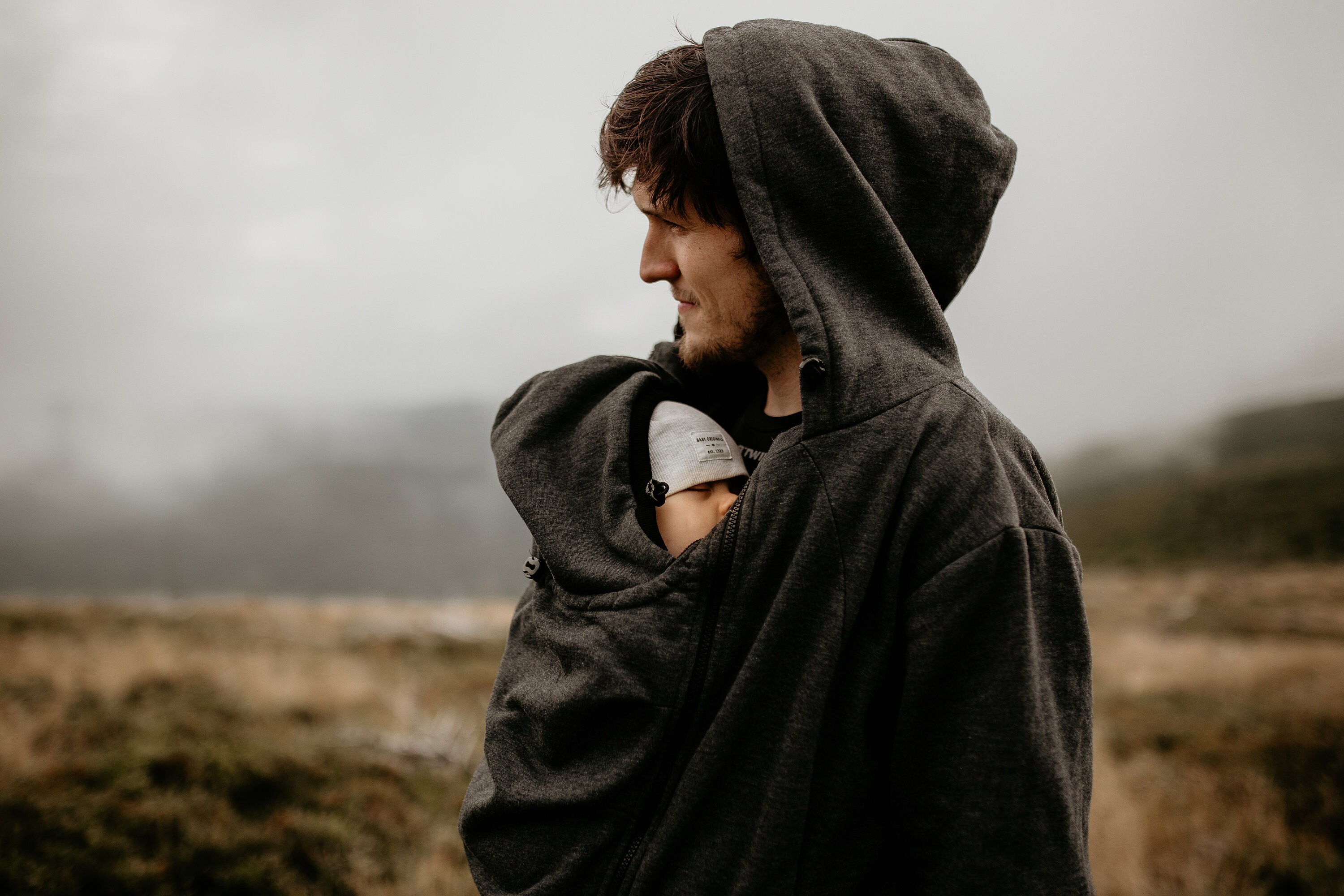 Jas van gebreid fleece, capuchon, ritszakken, pauwenblauw | Ulla Popken