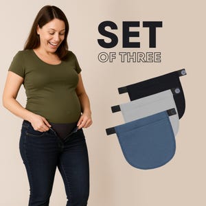 Jean de grossesse moderne, jambe étroite - bleu denim