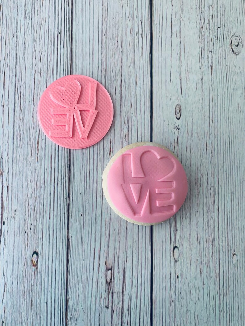 Valentines Day LOVE Fondant Stamp Embosser