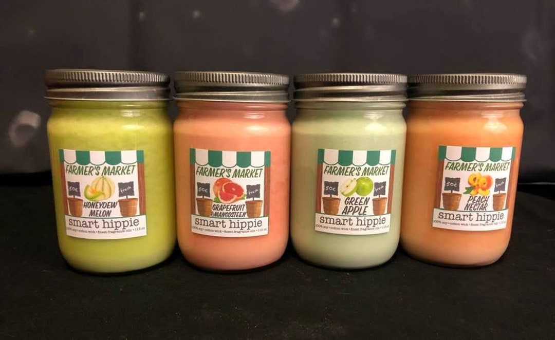 Farmers Market Candle Collection 31 Fresh Authentic Scents Etsy