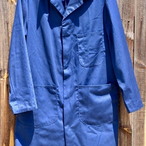 Vintage 1970s Sears Work Leisure Trench Coat Mens Work Jacket