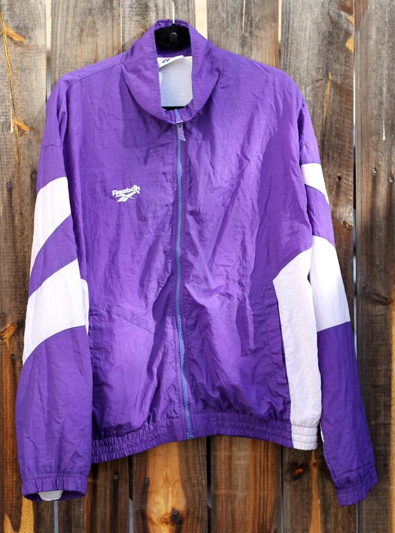 Vintage 1980s Purple & White Reebok Large Skiing J