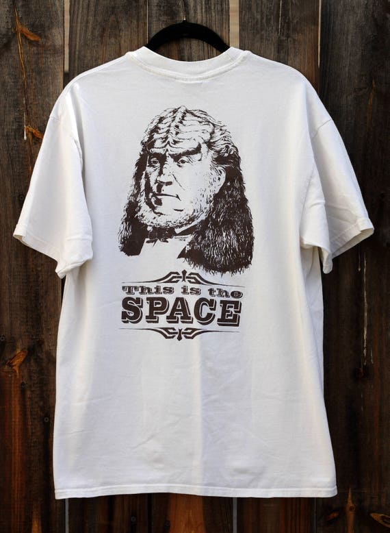 Vintage 1990's Our Trek Star Trek The Next Generation Mens Large White T shirt