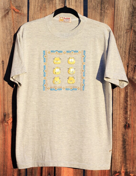 Vintage 1978 Garfield the Cat Grey Mens Large T sh
