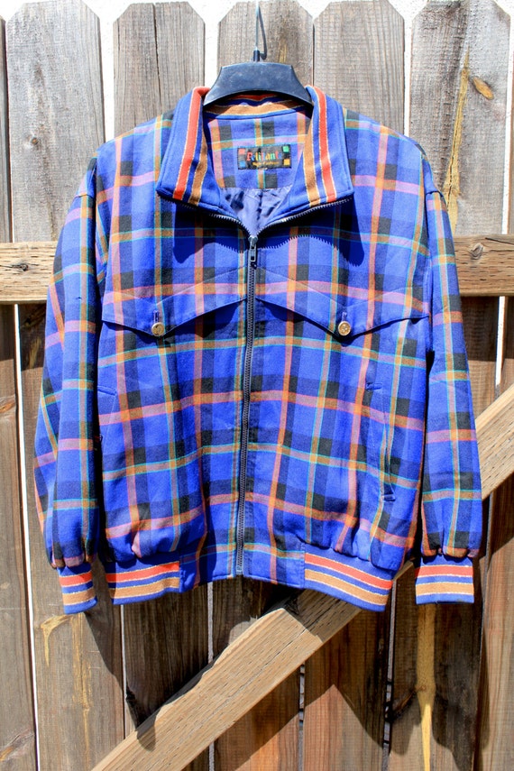 1980's Plaid Jacket