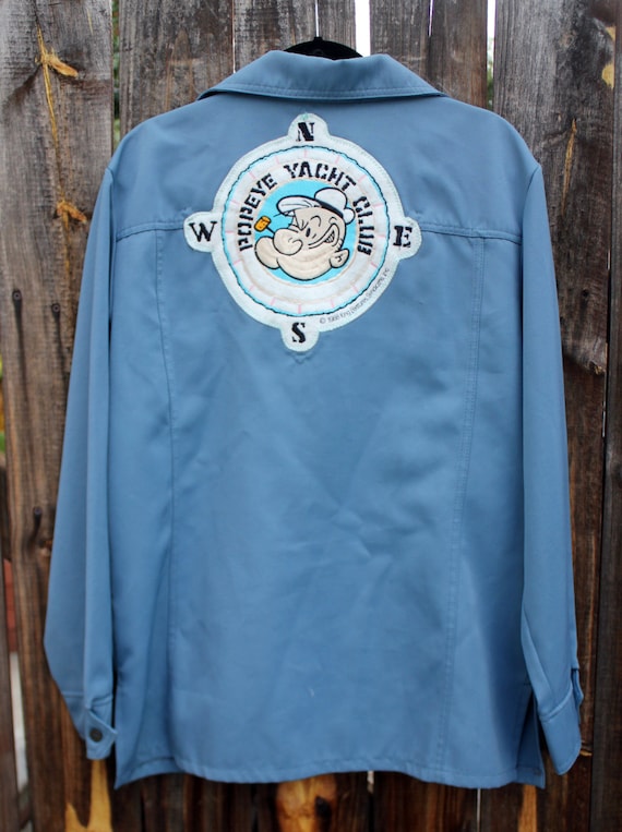 1970's Polyester LEVIS Jacket with 1980's Popeye'… - image 1