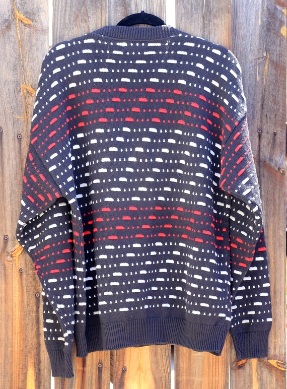 Vintage 1990s Alan Stuart Mens Red White and Blac… - image 3