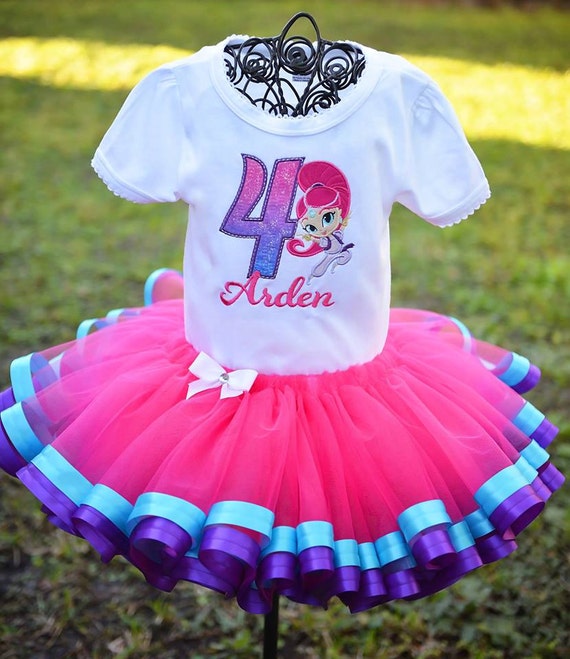 shimmer and shine tutu set