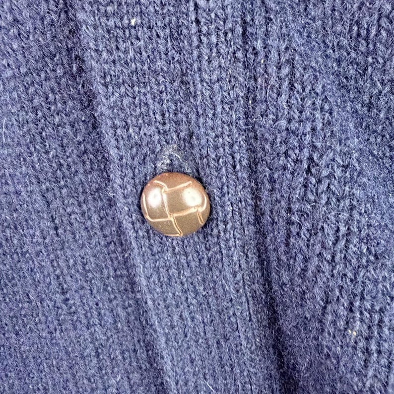 Vintage Pendleton Sweater Vest Mens Large Blue Shetland Wool Button Front immagine 6