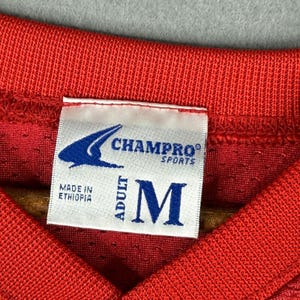 Oscar Mayer 12 Football Jersey Champro Sports Adult Medium Red Vintage image 3
